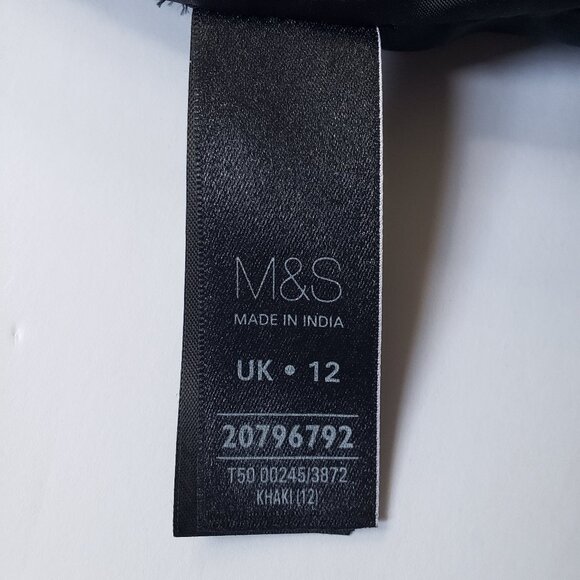 M&S Autograph Leather Sleeveless Brown Sheath Dress - Picture 9 of 11